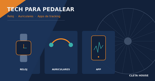 Smartwatch, auriculares y apps: la tecnología que suma en tus salidas en bici