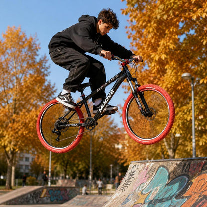 Bicicleta Moove Stunt 1x8 con Mazas Tronadoras Absolut
