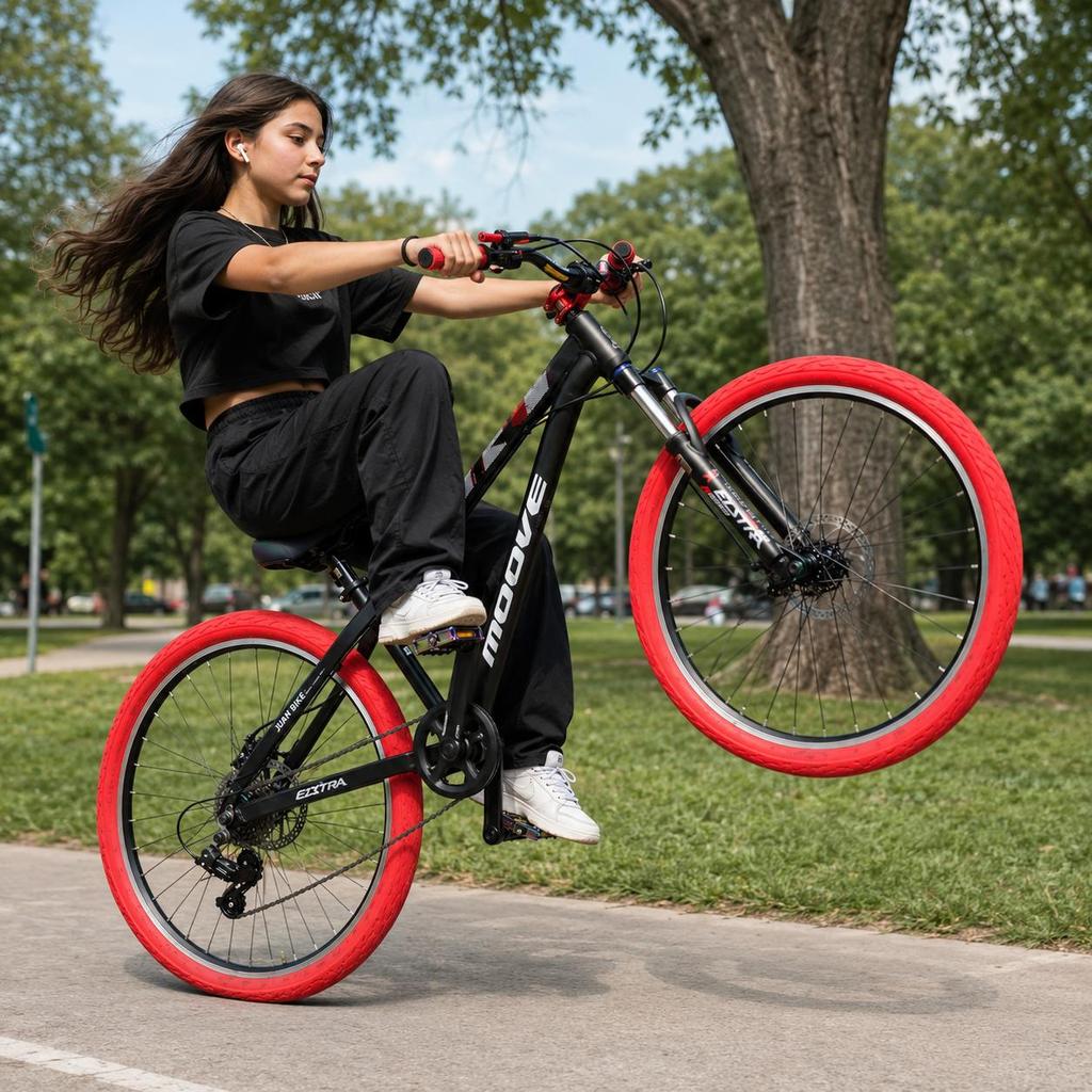 Bicicleta Moove Stunt 1x8 con Mazas Tronadoras Absolut
