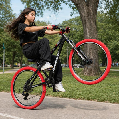 Bicicleta Moove Stunt 1x8 con Mazas Tronadoras Absolut