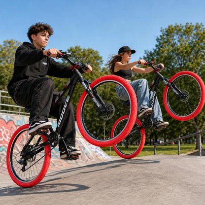 Bicicleta Moove Stunt 1x8 con Mazas Tronadoras Absolut