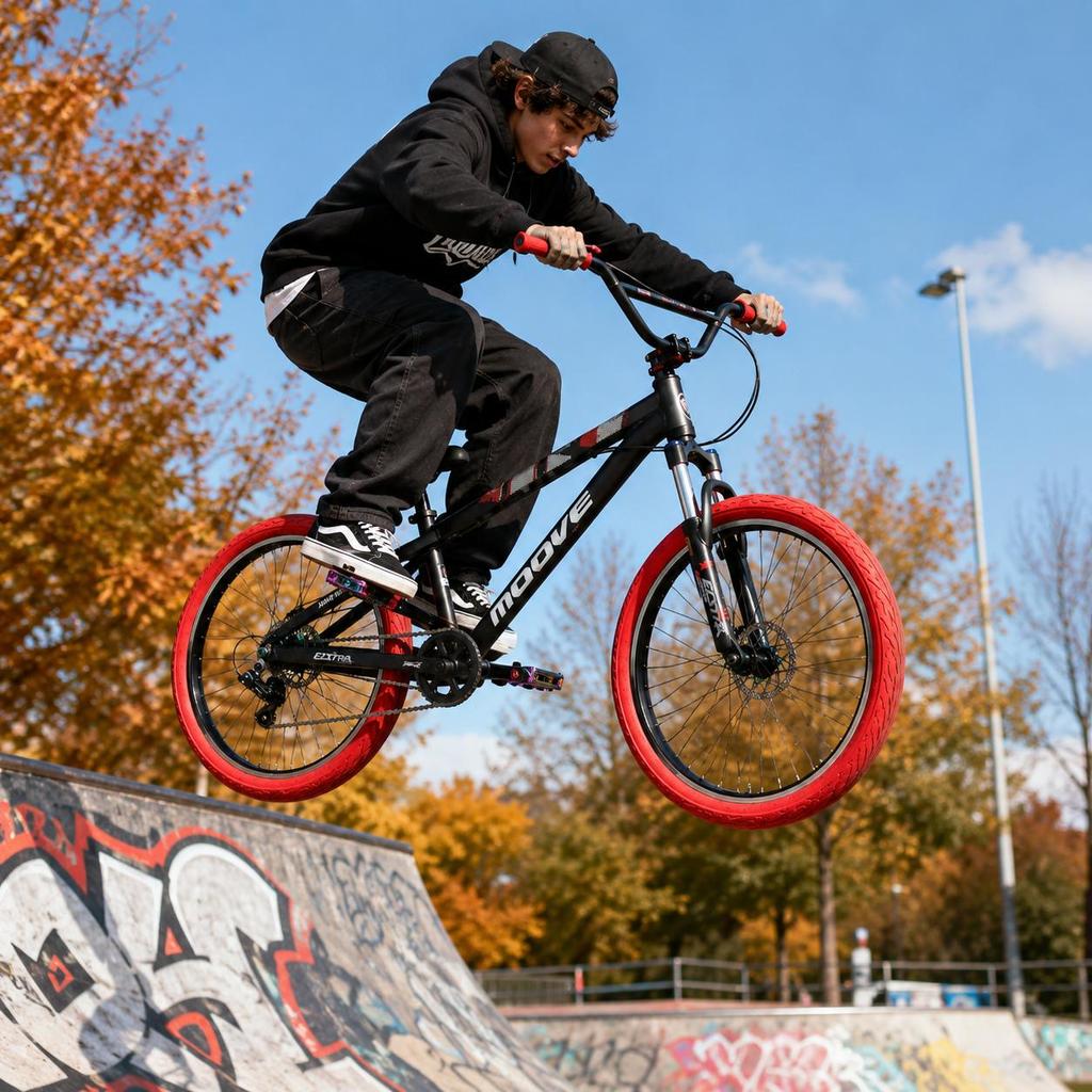 Bicicleta Moove Stunt 1x8 con Mazas Tronadoras Absolut