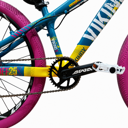 Bicicleta Viking Turquesa Amarillo Blanco Rosa 7V con Frenos Hidráulicos Nutt