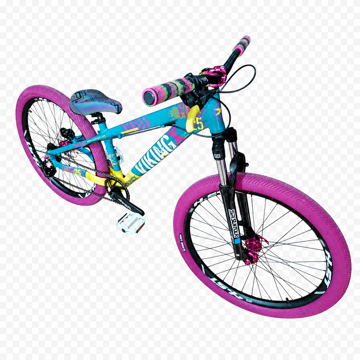 Bicicleta Viking Tuff 25 Freno Hidrau Maza Tronadora-Turquesa