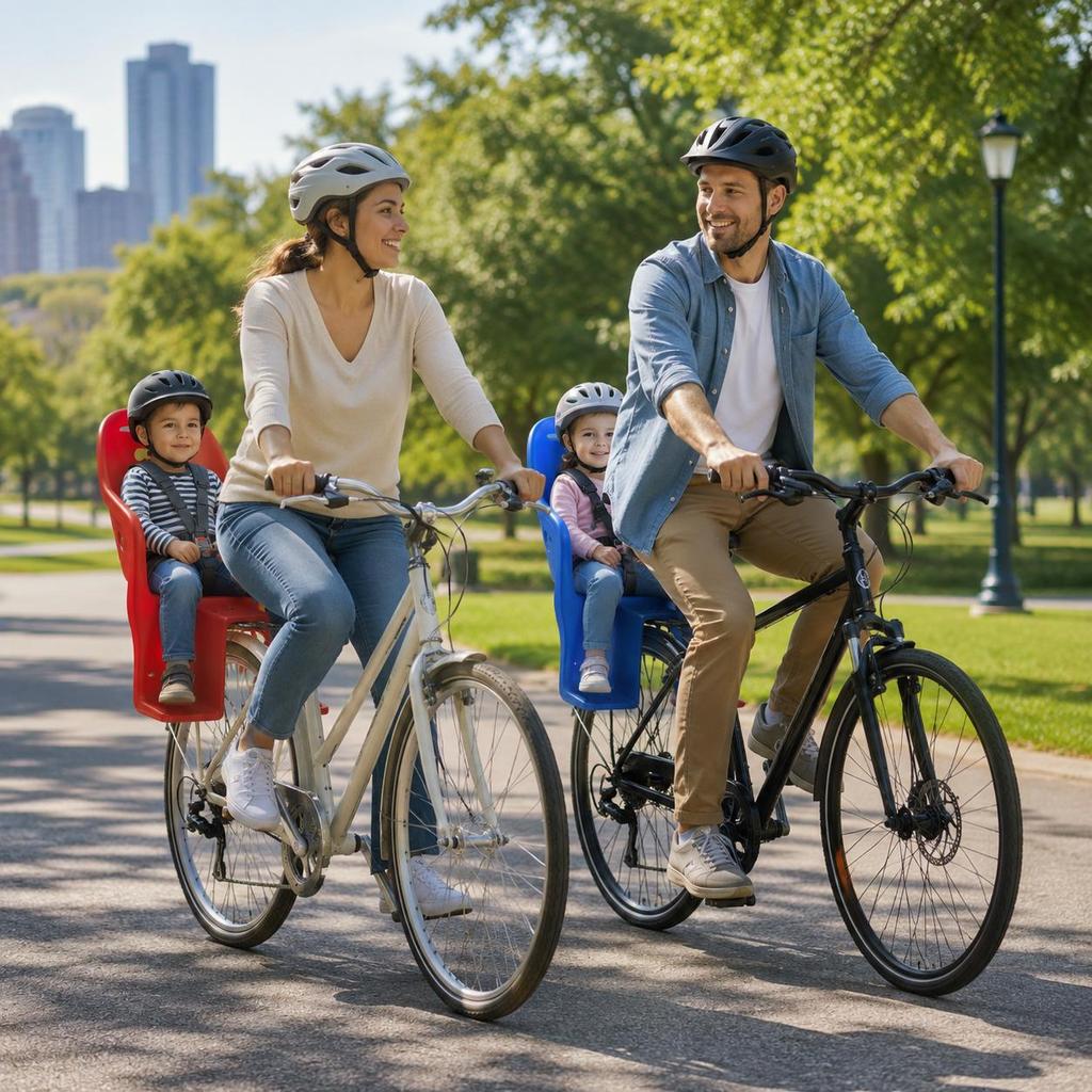 Silla Trasera Niños para Bicicletas