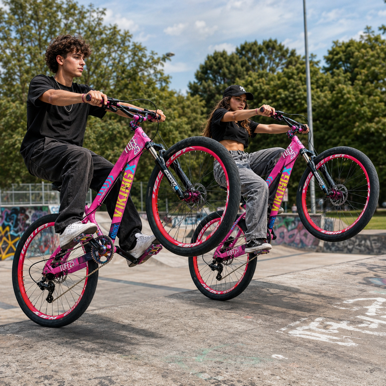Bicicleta Viking Tuff 25 Freno Hidrau Maza Tronadora- Rosa