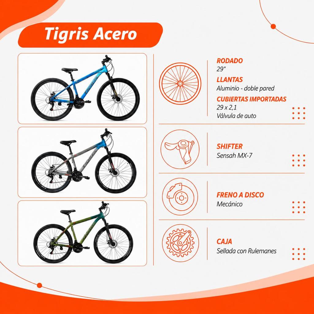 Bicicleta Tigris by Topmega Acero