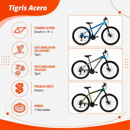 Bicicleta Tigris by Topmega Acero