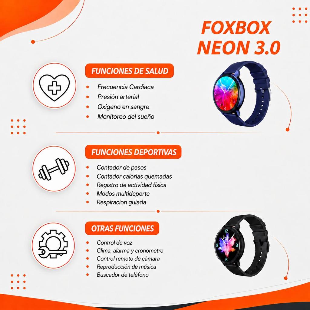 Smartwatch Foxbox Neon 3.0