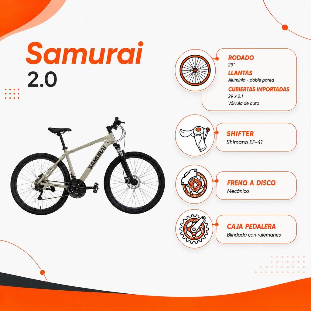 Bicicleta Samurai Aluminio