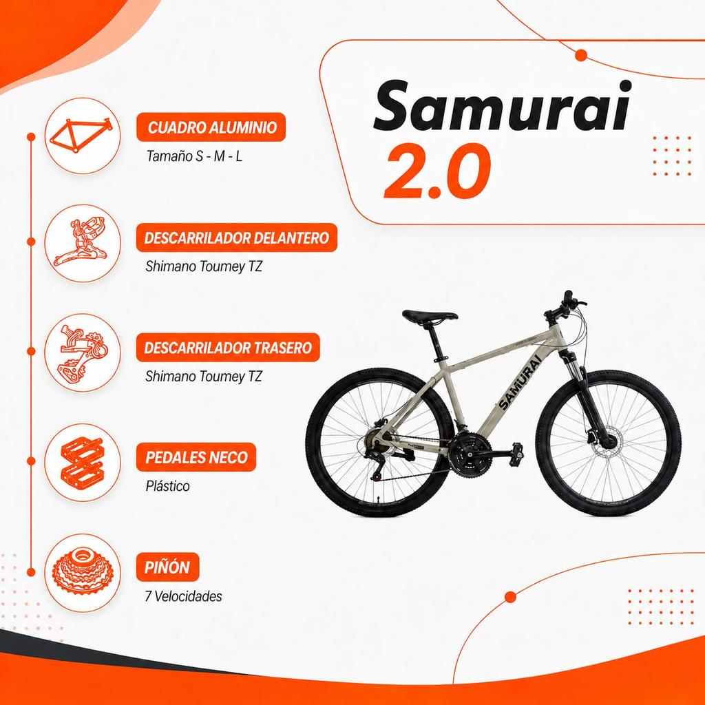 Bicicleta Samurai Aluminio