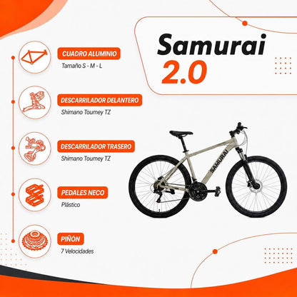 Bicicleta Samurai Aluminio