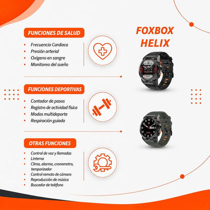 Smartwatch Foxbox Helix Tactil BT Gris Oscuro