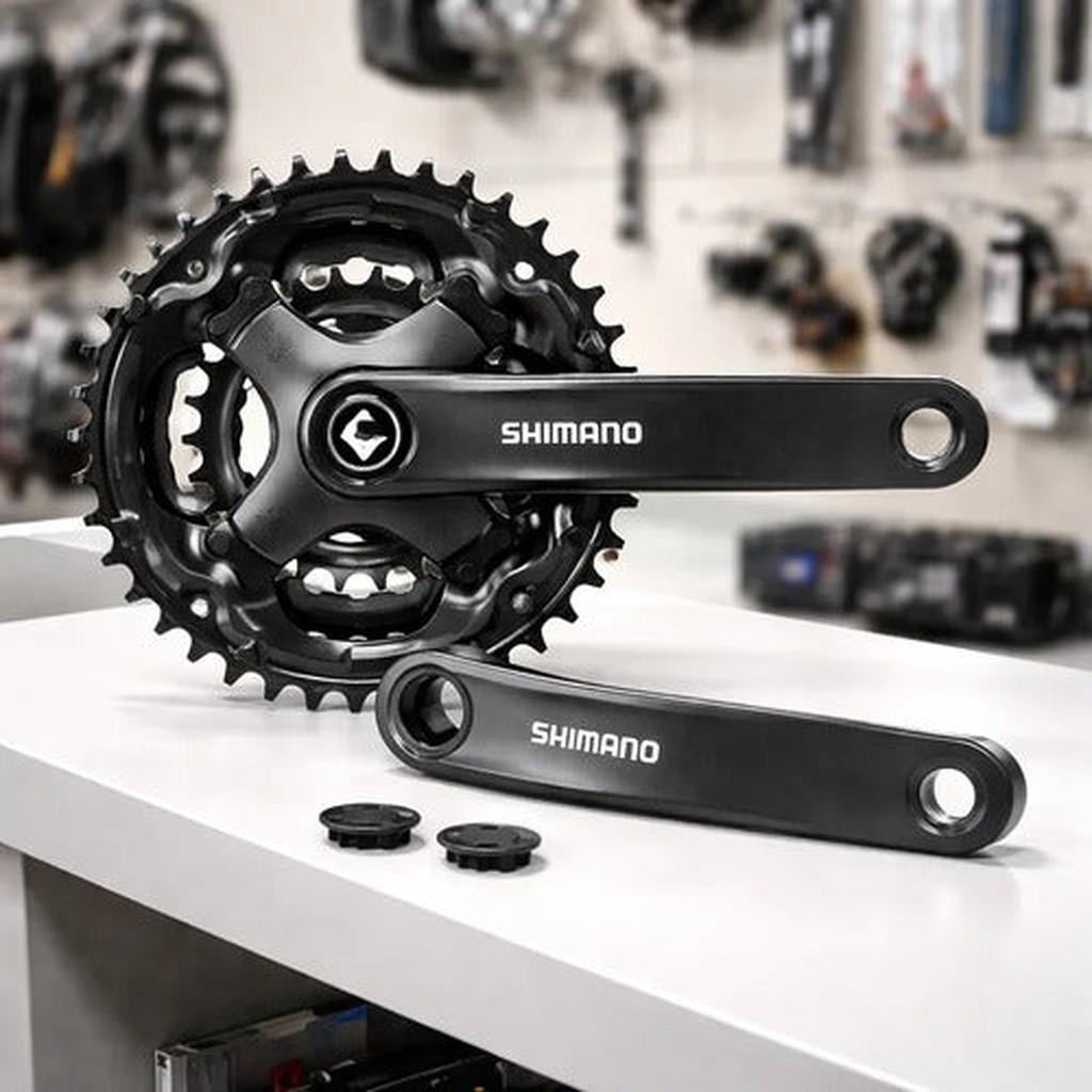 Plato y Palanca Shimano Negro