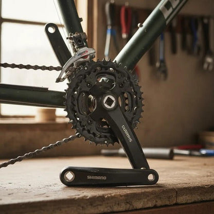 Plato y Palanca Shimano Negro